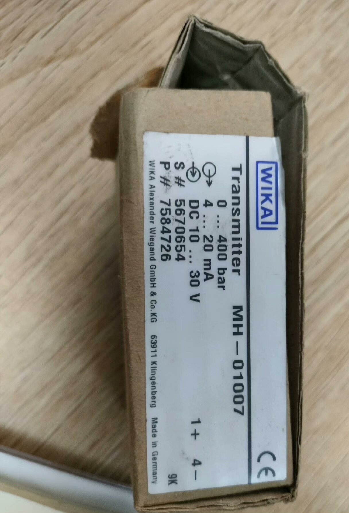 WiKa 传感器 MH-01007  0-400bar现货包