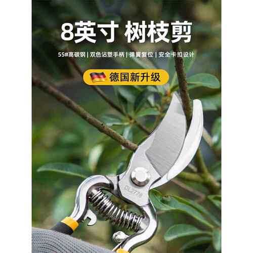 德国品质剪树枝专用剪刀园艺修枝剪园林果树粗枝修花省力SK5剪子