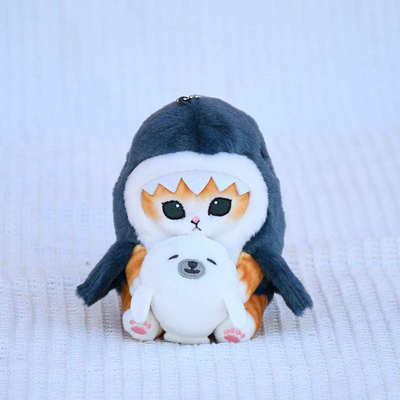 Cute Shark Cat Fried Shrimp Cat Plush Doll Pendant Dolls Bea