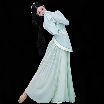 汉唐舞踏鼓水袖舞蹈服赵都礼宴同款邯郸学步演出服古装魏晋风汉服