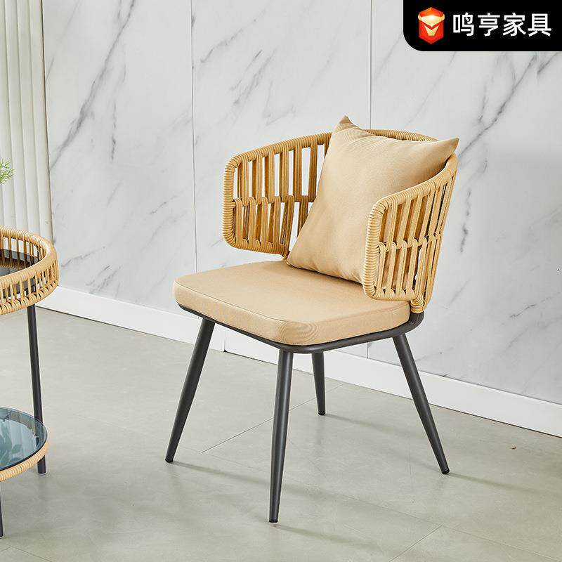 特卖藤椅三件套户外休闲室外桌椅组合藤编单人沙发椅创意庭院家具