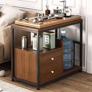 茶水ef12wcF5子柜带轮可动小几型边几小桌茶茶移台边柜泡茶桌沙发