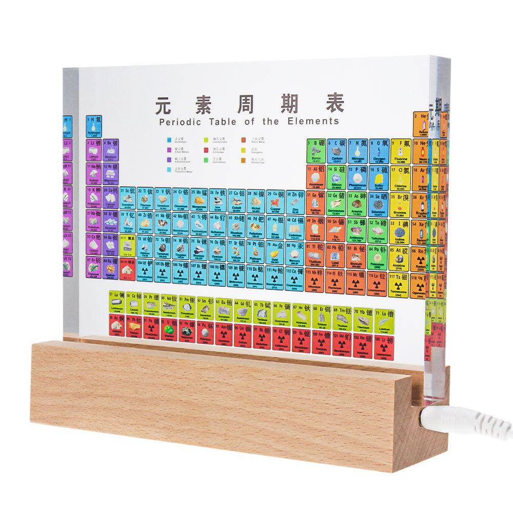 化学元素周期表初中实物装饰摆件