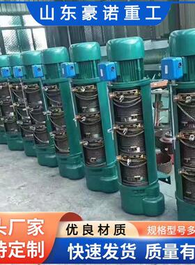 钢丝绳电动葫芦1吨2吨5吨CD型单速双速起重葫芦现货山东 电动葫芦