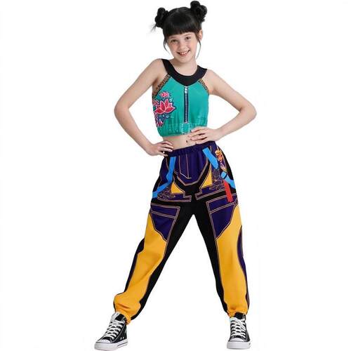 B 80587 Demon Hunter Costume Halloween Girl Group Set 恶魔猎