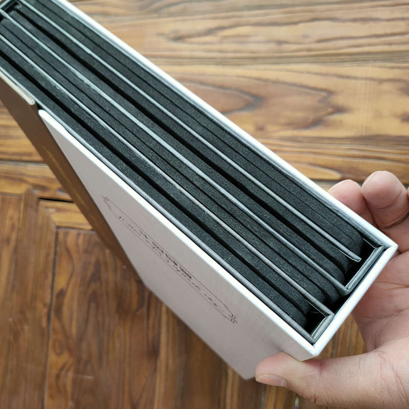 8面板材色卡本展示册定制衣柜家居样板盒木门晶钢高档色卡样板卡