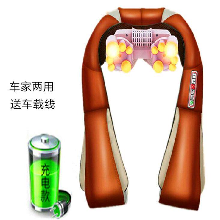 正品颈能理疗披肩椎肩背敲击按摩按带腰部热敷揉捏仪全身多功电动