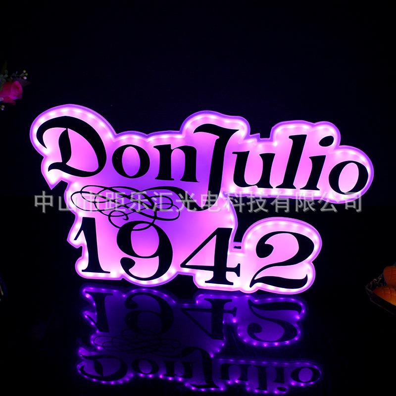 酒吧新款发光手举牌KTV亚克力1942字牌出酒气氛道具LED引路牌