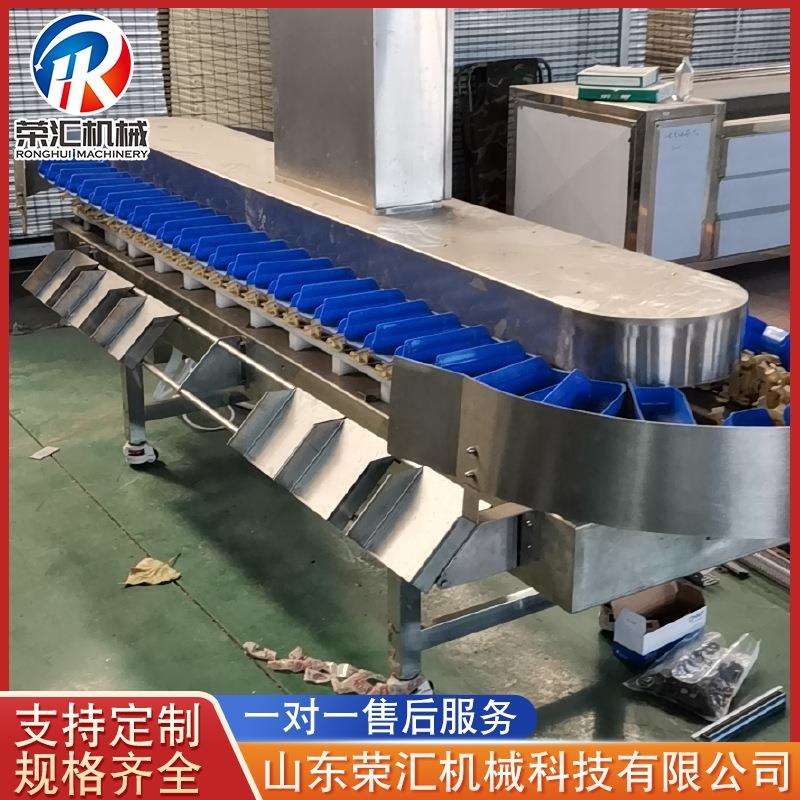 转盘式小龙虾称重分选机 海螺重量分拣设备 琵琶腿自动定量分级机