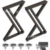 跨境桌子腿支撑架金属铁艺吧台腿办公桌书桌架工业桌脚支架