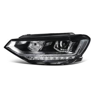 途安L改装 18款 高配led日行灯双光透镜大灯总成 途安L大灯总成