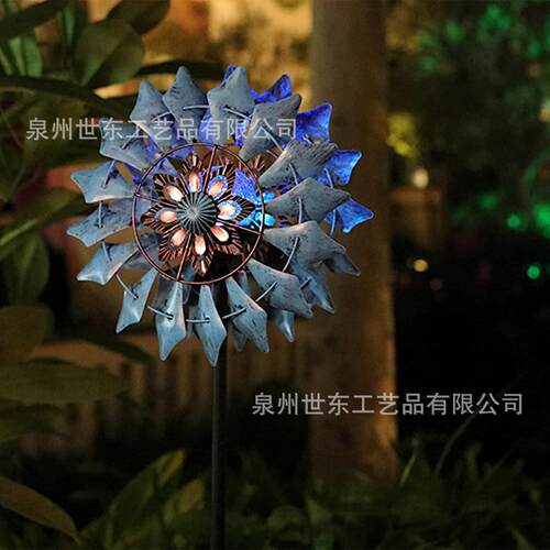 世东跨境Unique And Magical Metal Windmill 铁艺工艺品金属风车