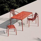 花园阳套台户外桌椅胺休咖闲简约多巴露天庭院奶茶啡桌椅店餐饮桌