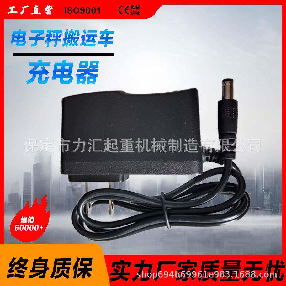 5V6V7.5V12V2A电子叉车称吊钩秤吊磅地牛手动液压搬运车充电器线A