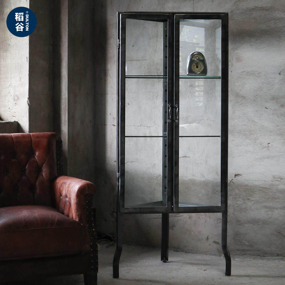 稻谷藏库DULTON 金属三角柜 陈列玻璃柜简约墙角收纳角落边角柜子