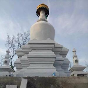 汉白玉石雕舍利塔大理石八宝石塔寺庙山顶佛塔宝塔大型雕塑厂家