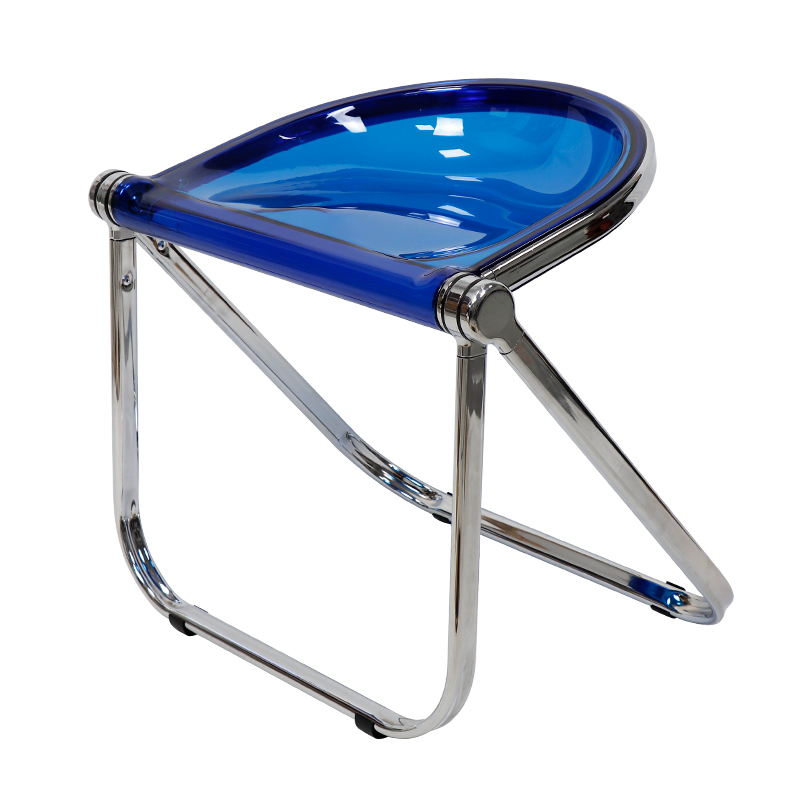 家用凳子折叠咖啡店ins力茶几简约排队透明创意现代椅子餐椅亚克