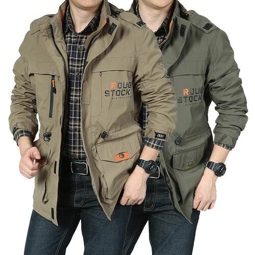 Men Coat Casual Jacket Lightweight Drying Climbing Parka