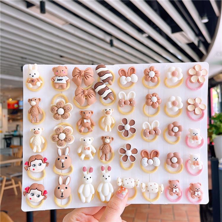 韩版宝宝高弹力小皮筋不伤发儿童头绳小号头饰婴儿扎小揪揪女发饰