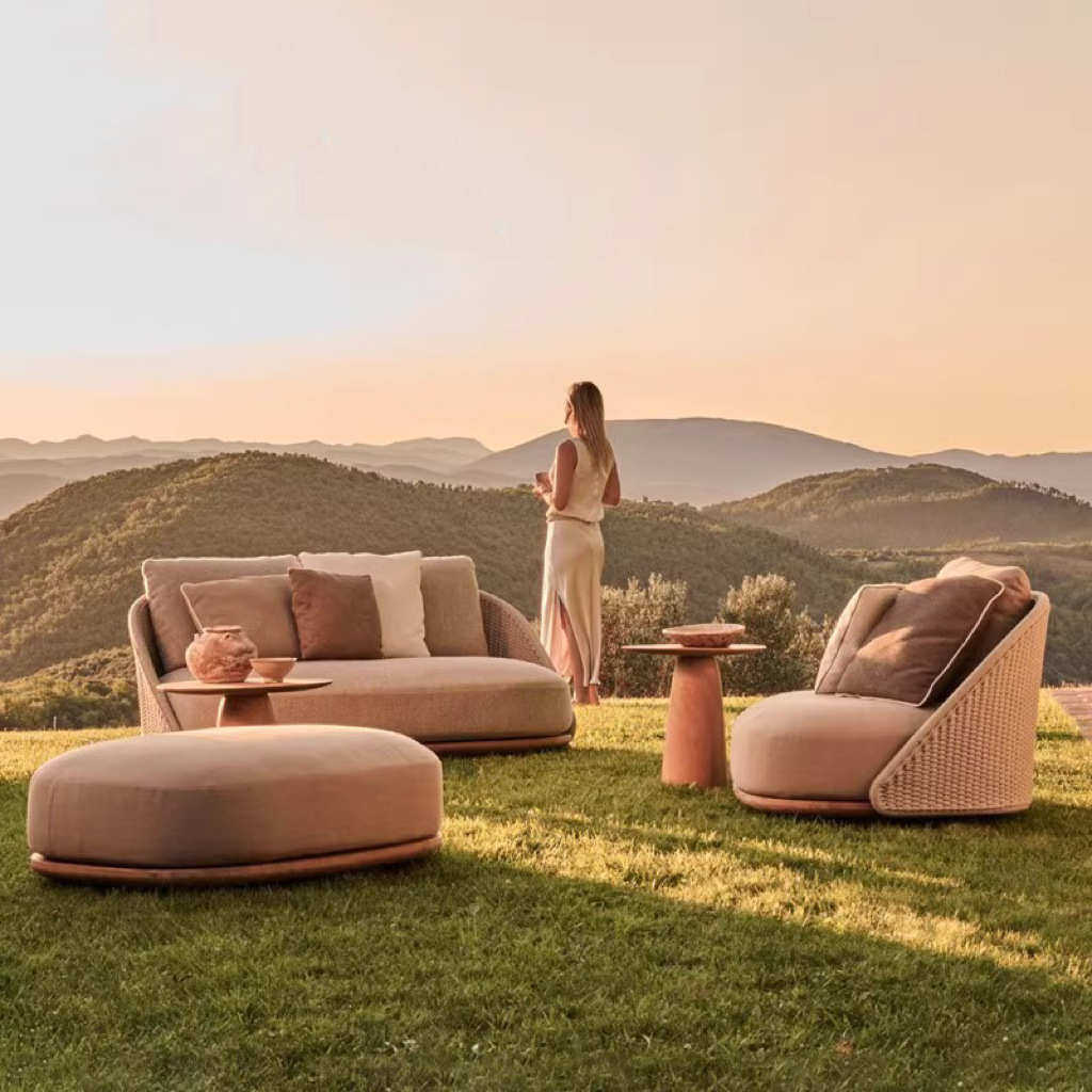 北欧户外柚木沙发别墅庭院室外露天阳台花园休闲藤编酒店家具批发,住宅家具,户外沙发,淘宝优惠券,粉丝福利购,淘宝优惠卷