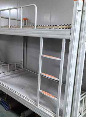 上下ERN铁床员铺工宿舍高低床双层成人工地学易生铁艺床人单简型