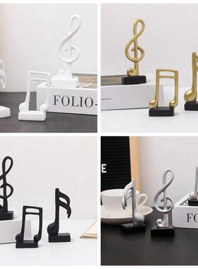 跨境北欧迷你套三音符树脂工艺品摆件客厅饭厅桌面小摆设拍摄道具
