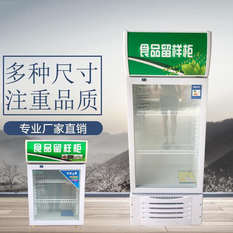 食品留样柜小型冰箱幼儿园带锁食堂学校厨房保鲜展示冷藏家用迷你