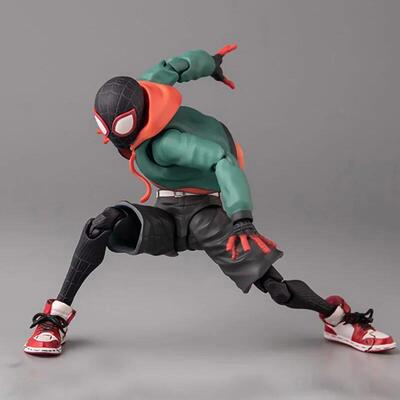 Marvel Cartoon Miles Morales Sentinel Anime Figure Action Mo