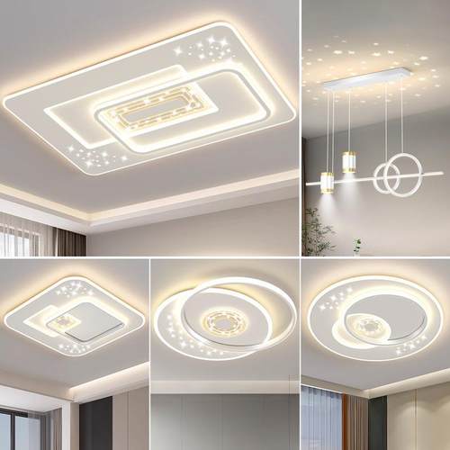 家餐直供中灯具全屋套感星空顶创厂意山客厅灯极简大722气主卧灯