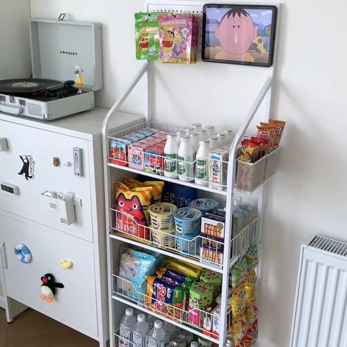 洞洞板收纳架置物架多层零食整理架超市货架便利店移动展示架玩具