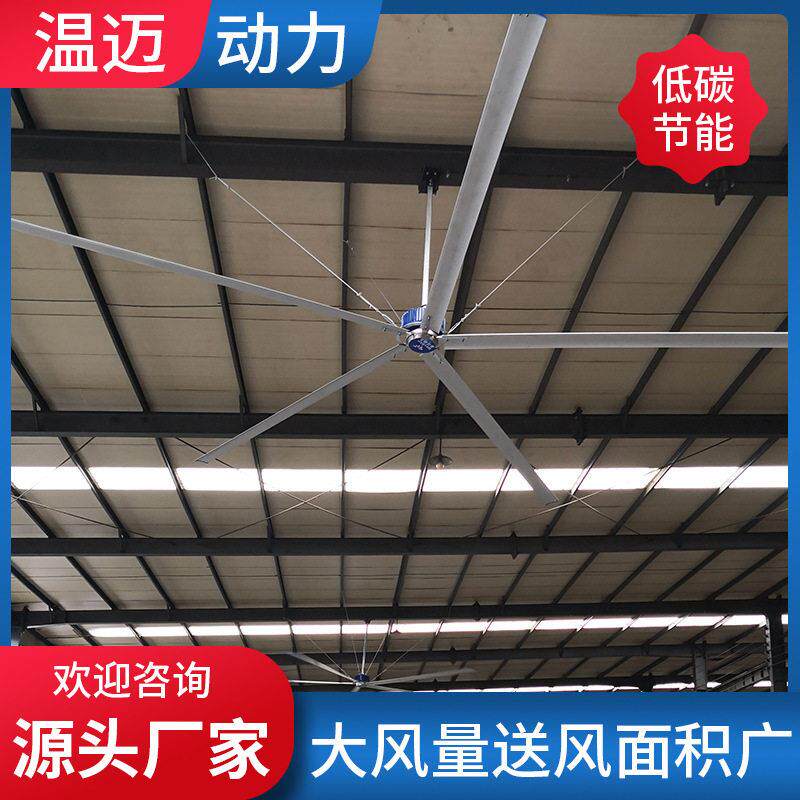 仓储物流用工业大吊扇厂房仓库车间通风降温永磁变频大吊扇7.3米