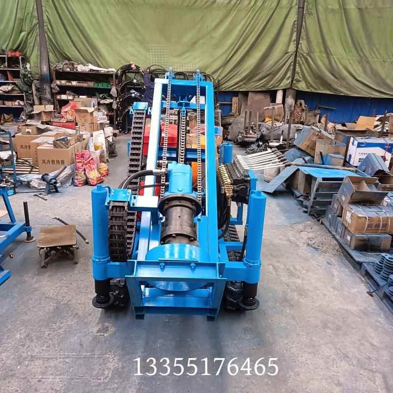 气动岩心钻机小巧履带机身边坡护壁钻孔机光伏打桩钻机螺旋桩钻机