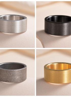 亚马逊饰品mm简约钛钢戒指指环