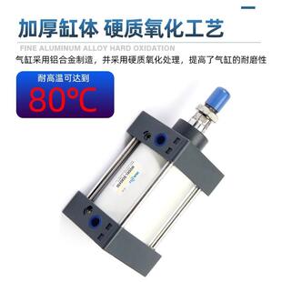 250 25X50X5X107FIO0X175气动可0调缓冲气普通缸 SC气缸125160