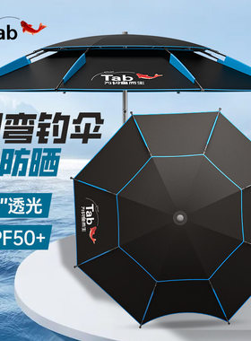 钓鱼伞2026新款户外专用钓鱼遮阳伞加厚防晒防暴雨拐杖大钓伞