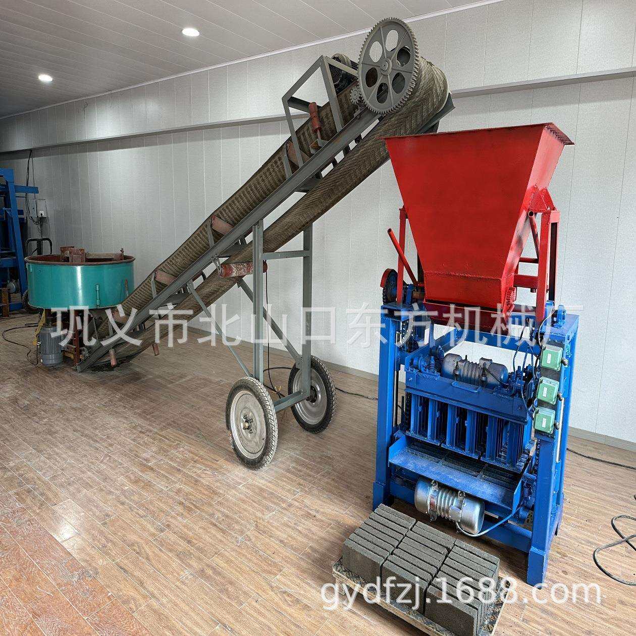 建筑用混凝土制砖机生产线全自动液压空心砖机小型高产水泥砖机