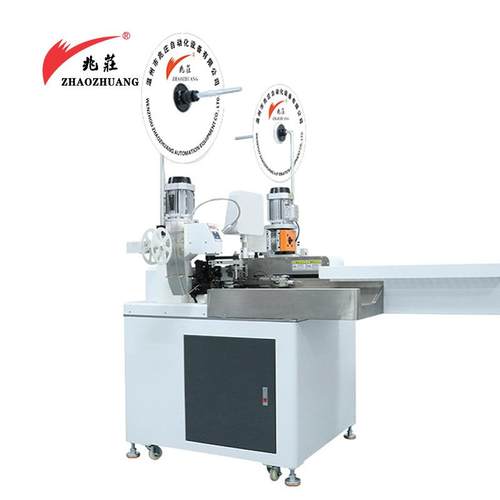 全自动排线端子机硅胶电子线裁线剥皮打端子机单头双头剥皮压接机