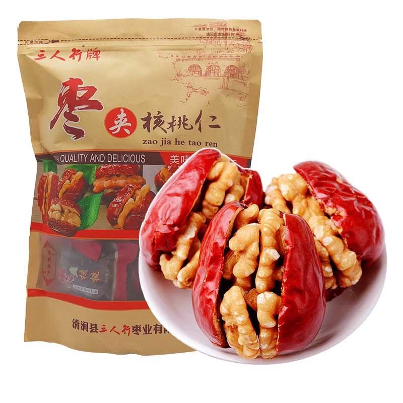 20美味新货红枣夹核桃仁枣夹核桃单独包装夹心枣大枣枣子孕妇零食