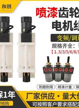DISK静电油漆齿轮泵电机供漆电机组喷漆涂料水性油泵静电喷涂