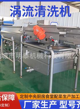 蔬菜全自动涡流清洗机 韭菜花全自动洗菜机 土豆丝预制菜加工设备