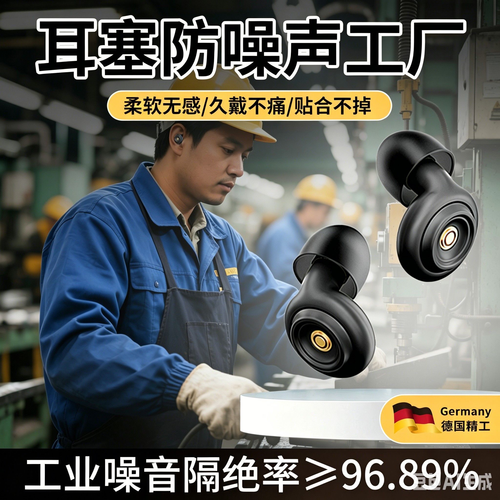 耳塞防噪声工厂工业级强效降噪超级隔音重度防噪音车间用防噪专用