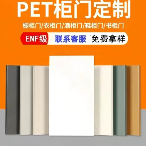 门板柜门门片厨房橱柜门实木柜门兔宝宝卧室新款定制自装pet鞋柜
