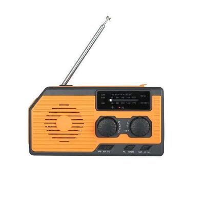 Portable Solar Power Hand Crank Radio AM/FM/WB NOAA Weather