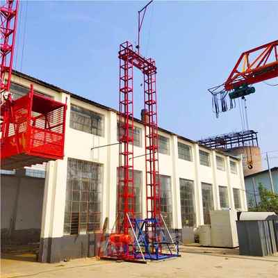 工地龙型门架升降机建筑料工提升机SSE16024IRL米单笼物料施物升