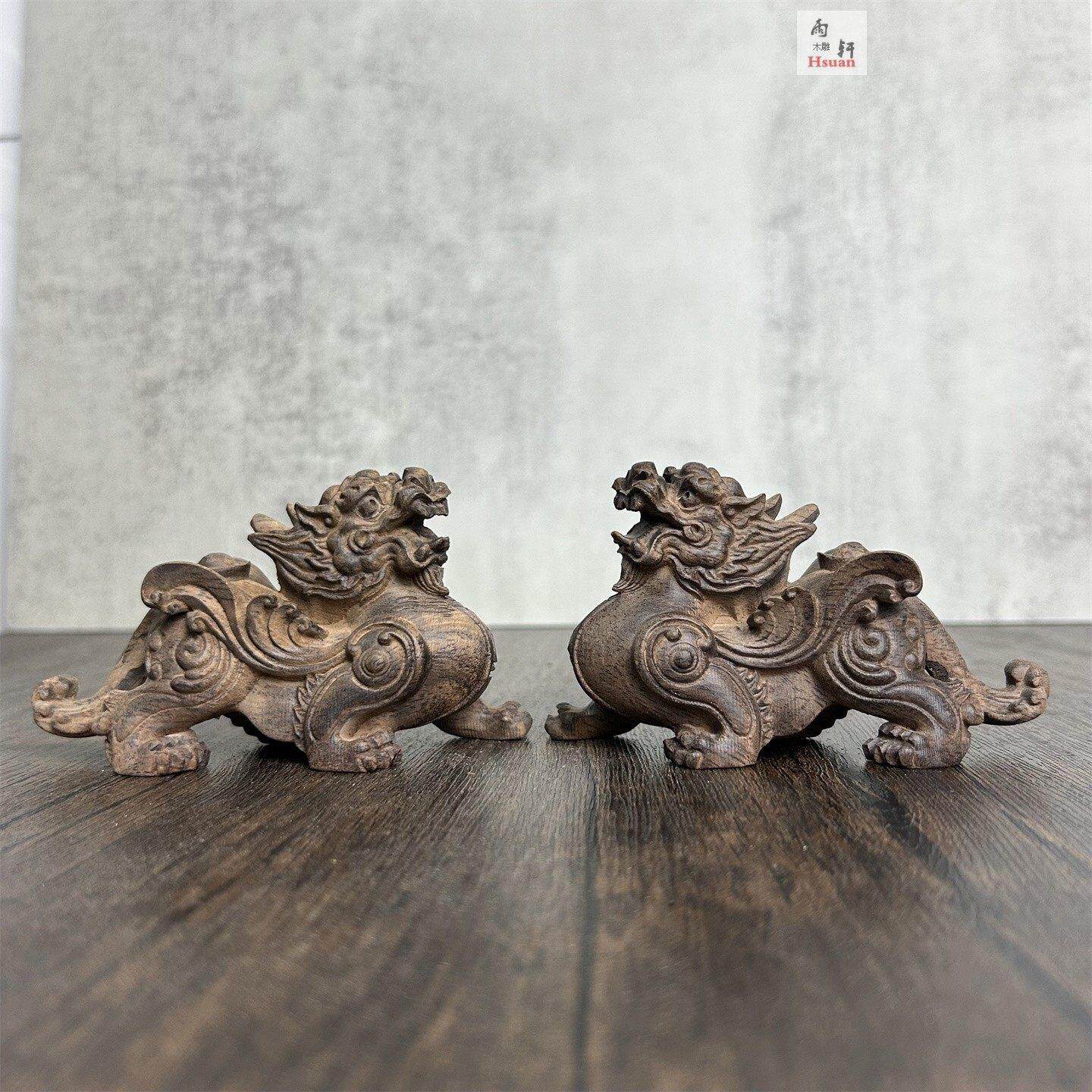 沉香木雕飞天貔貅摆件招财神兽风水吉祥物镇宅办公室店铺家居装饰