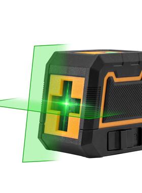 激光水平仪小型便携迷光你强细光线自动线2线激光打2线绿投线仪高