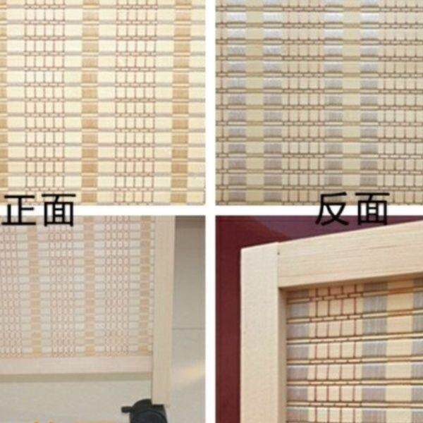 带竹墙客编轮可移动可折叠屏风隔断厅遮挡现代简约玄FG459294关实