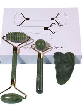 Face Massager Roller Gua sha Jade Store Scraper Roller massa