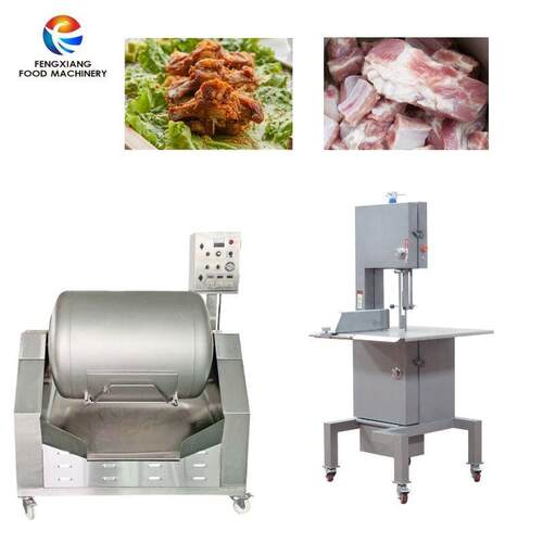 不锈钢生鲜排骨切块机商用切割切块排骨猪蹄冻肉剁骨锯骨机