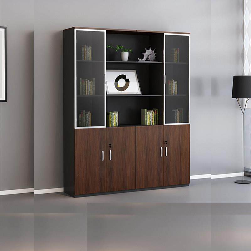 采购产品办公文件柜，带锁信息柜，存储文件柜，木制玻璃高柜，老